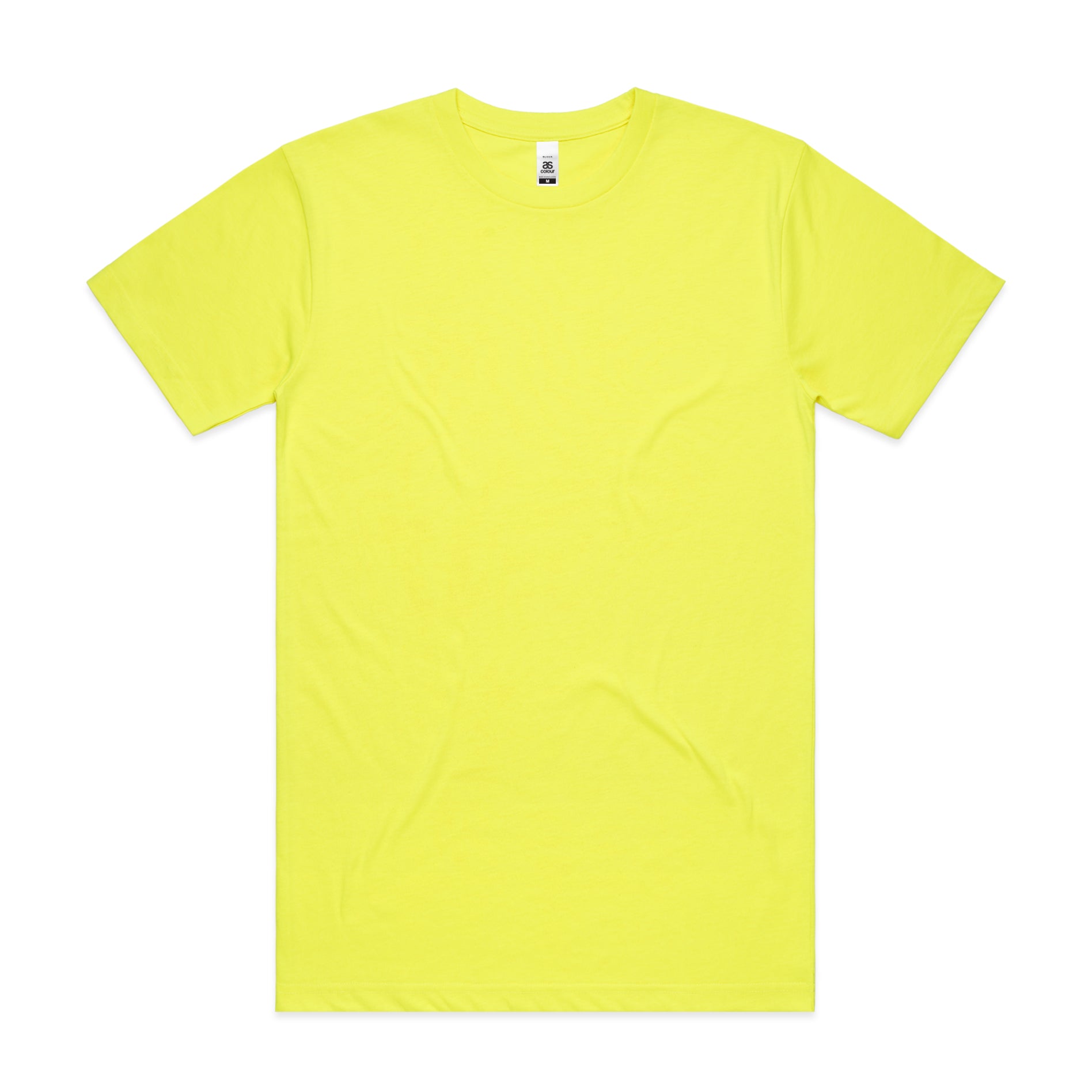 Block Safety Tee | Arena Custom Blanks - Arena Prints - Front - Safety Yellow - Yellow 