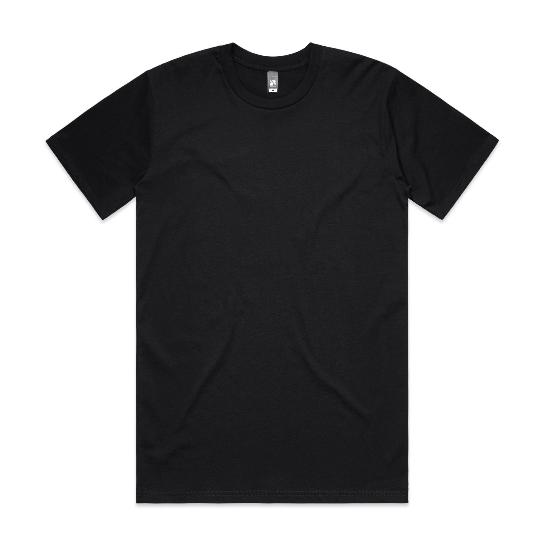 Men's Classic Tee Shirt Set A | Arena Custom Blanks - Arena Prints - Front - Black
