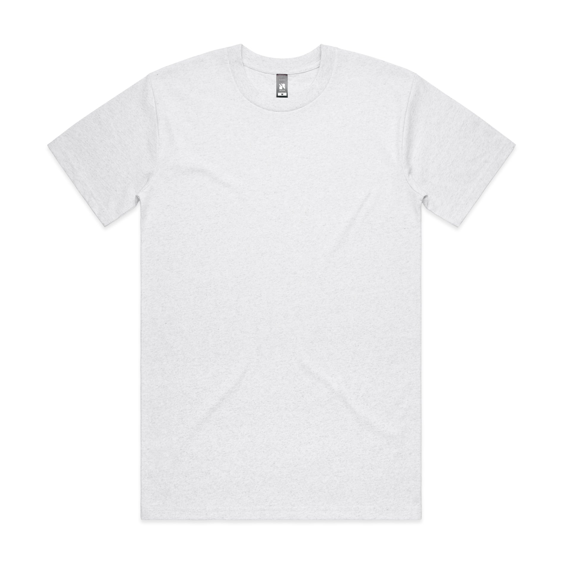 Men's Classic Tee Shirt Set B | Arena Custom Blanks - Arena Prints - Front - White Marle - White