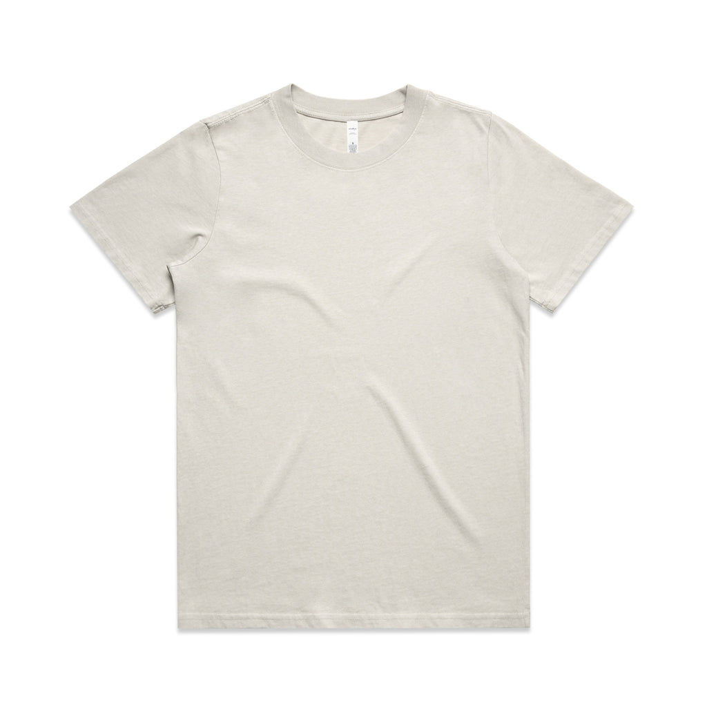 Women’s Heavy Faded Tee | Arena Custom Blanks - Arena Prints - Front - Faded Bone - Cream