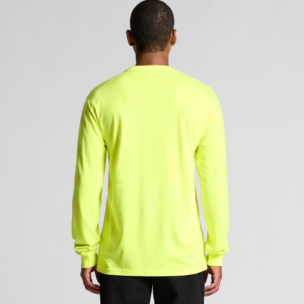 Block Safety Long Sleeve Tee | Arena Custom Blanks - Arena Prints - Modeled Shot - Back