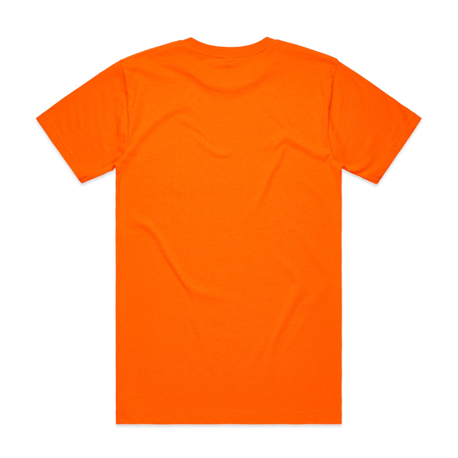Block Safety Tee | Arena Custom Blanks - Arena Prints - Back - Safety Orange - Orange 