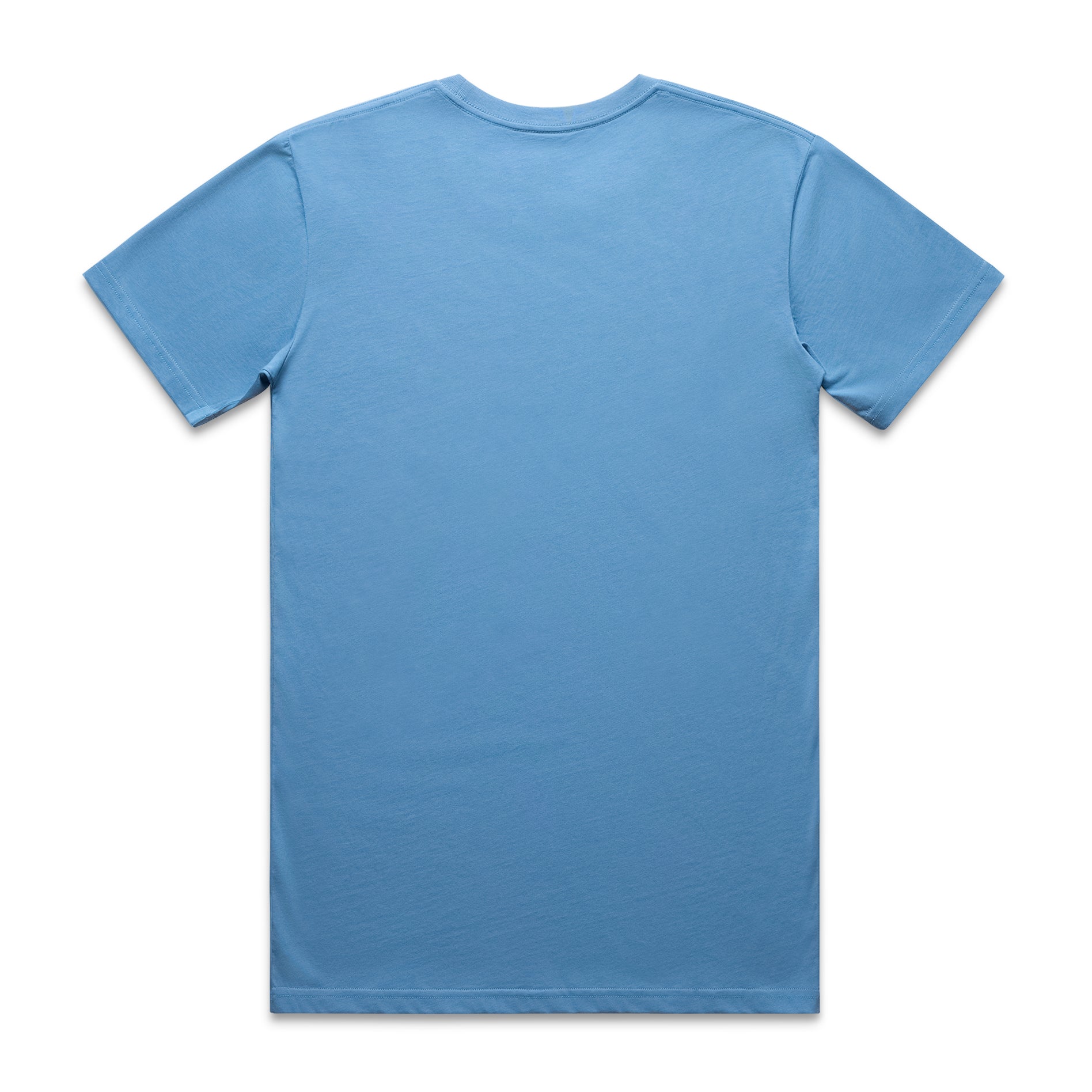 Men's Basic Tee Set B |  Arena Custom Blanks - Arena Prints - Back - Carolina Blue - Blue