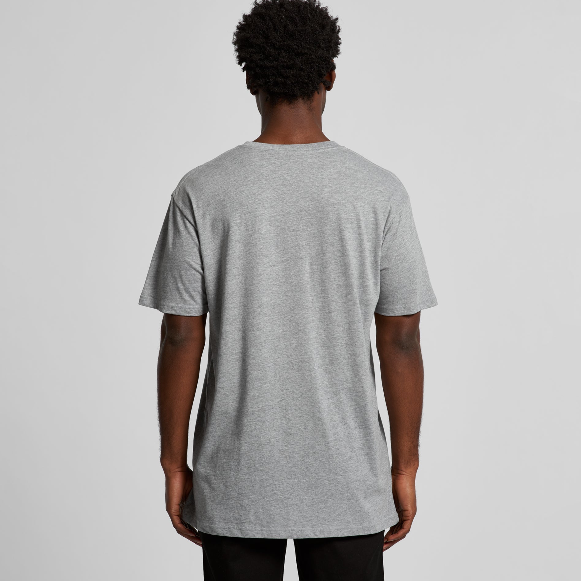 Men's Basic Tee Set B |  Arena Custom Blanks - Arena Prints - Modeled Shot - Back