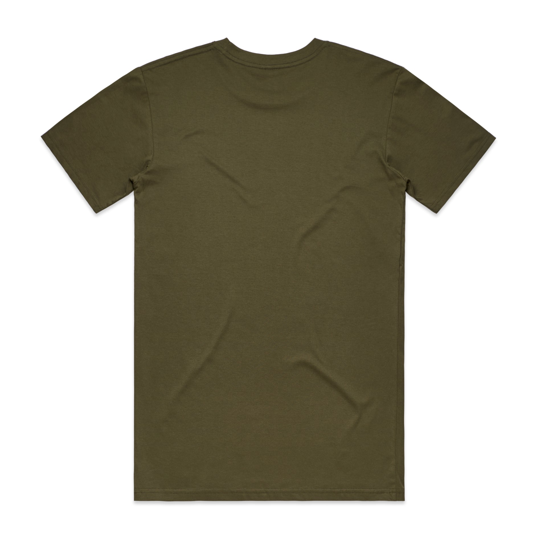 Men's Basic Tee Shirt Set A | Arena Custom Blanks - Arena Prints - Back - Army - Green 