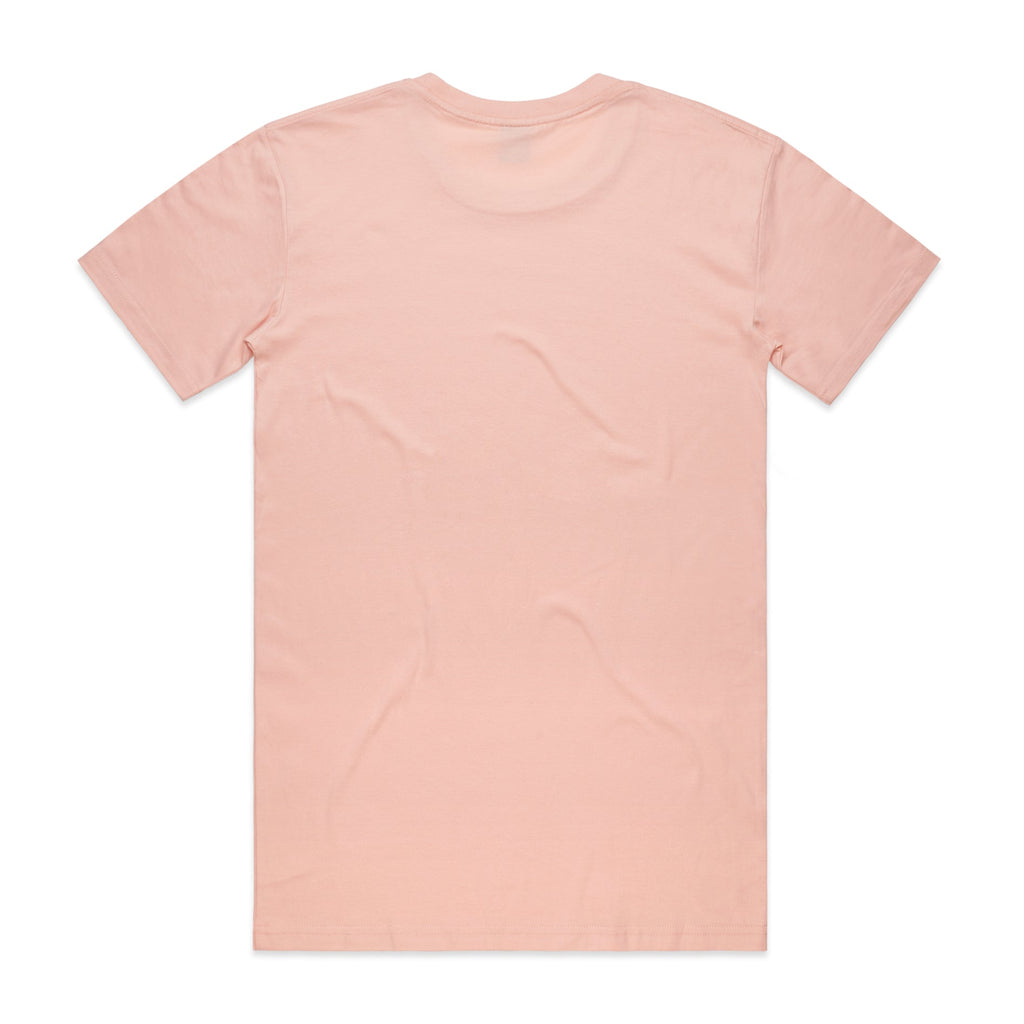 Men's Basic Tee Shirt Set A | Arena Custom Blanks - Arena Prints - Back - Pale Pink - Pink