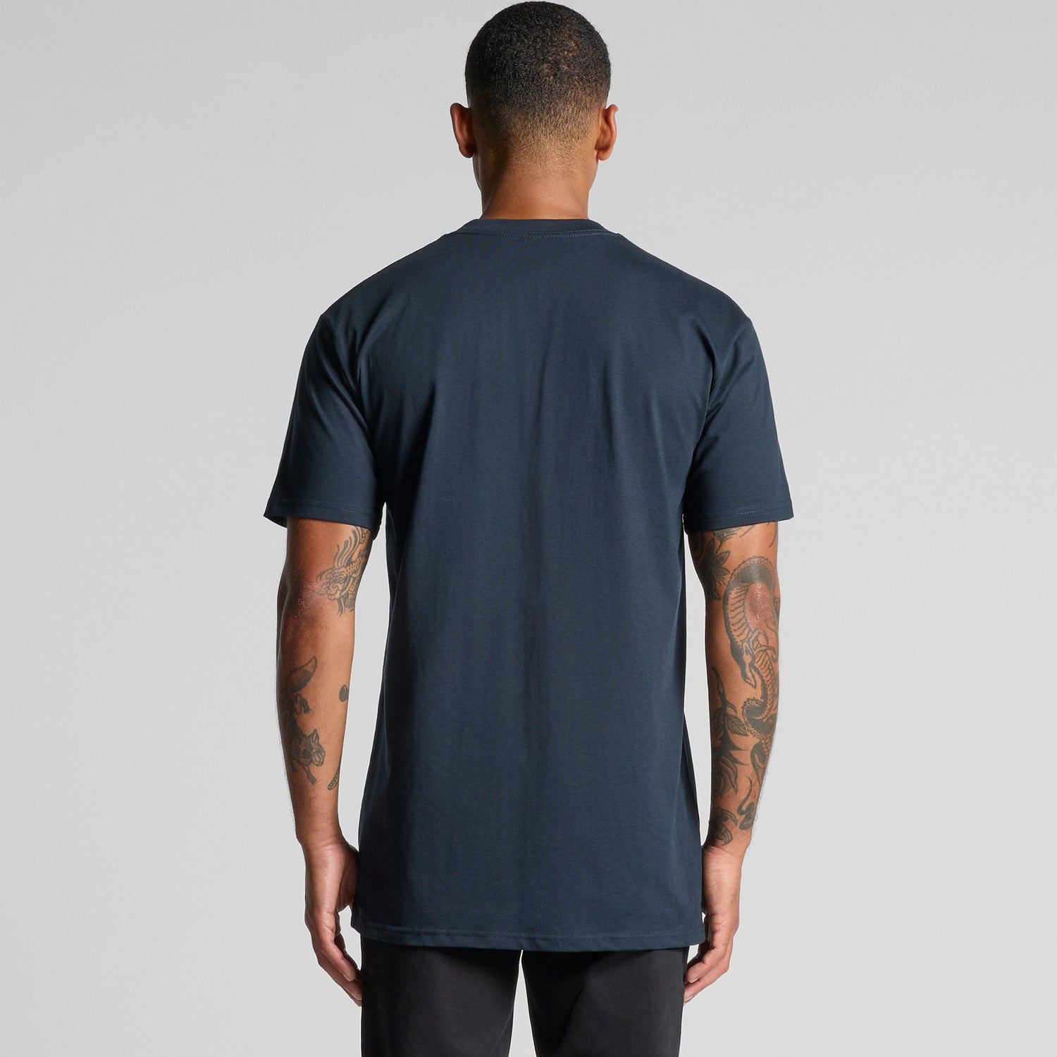 Men's Classic Plus Tee | Arena Custom Blanks - Arena Prints - Modeled Shot - Back