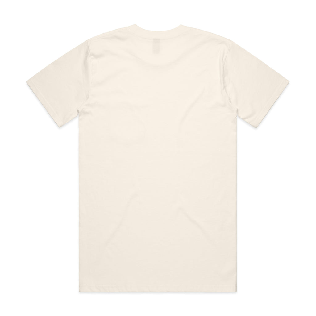 Men's Classic Pocket Tee Shirt | Arena Custom Blanks - Arena Prints - Back -Ecru - Cream