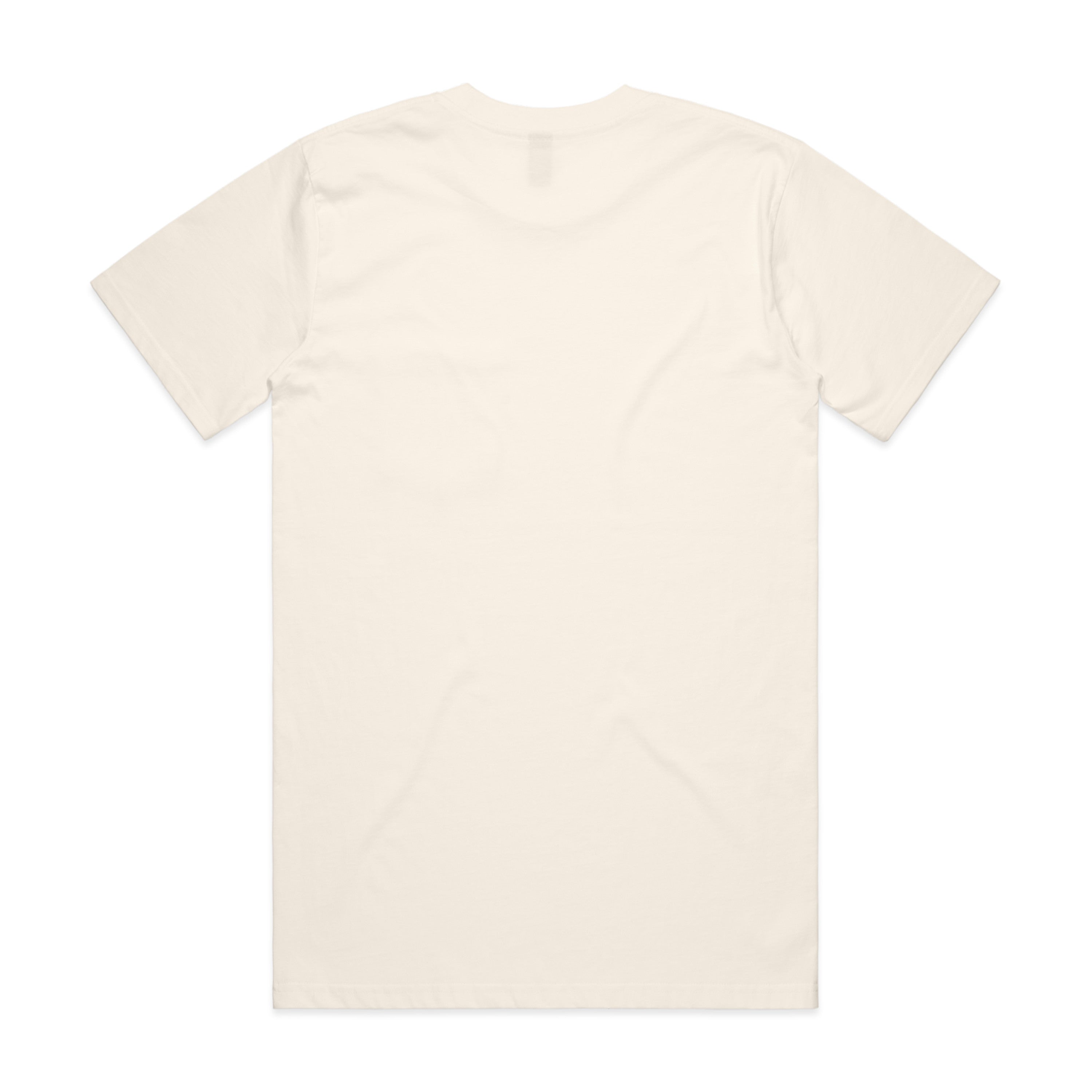 Men's Classic Pocket Tee Shirt | Arena Custom Blanks - Arena Prints - Back -Ecru - Cream