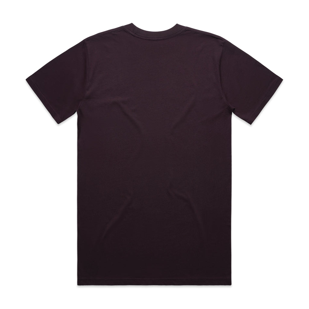 Men's Classic Tee Shirt Set A | Arena Custom Blanks - Arena Prints - Back - Plum - Purple
