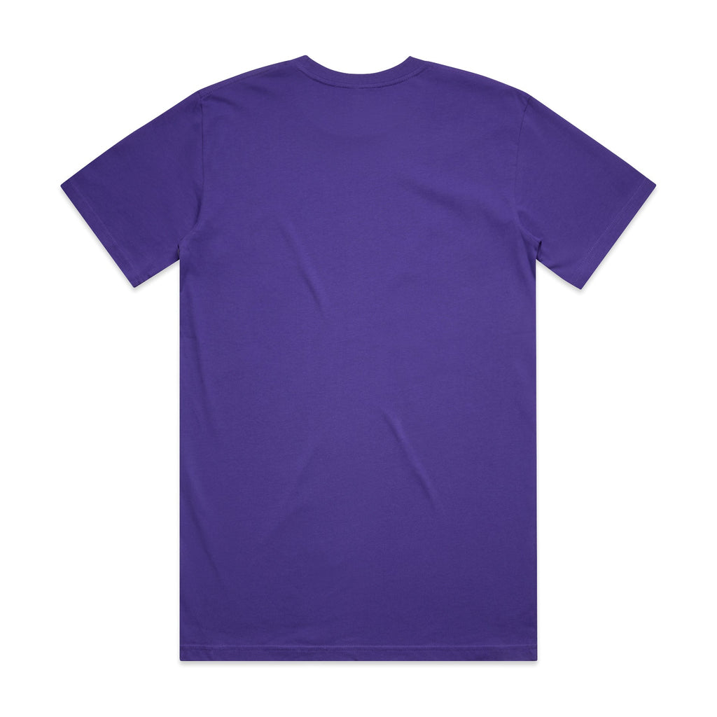 Men's Classic Tee Shirt Set A | Arena Custom Blanks - Arena Prints - Back - Violet - Purple  