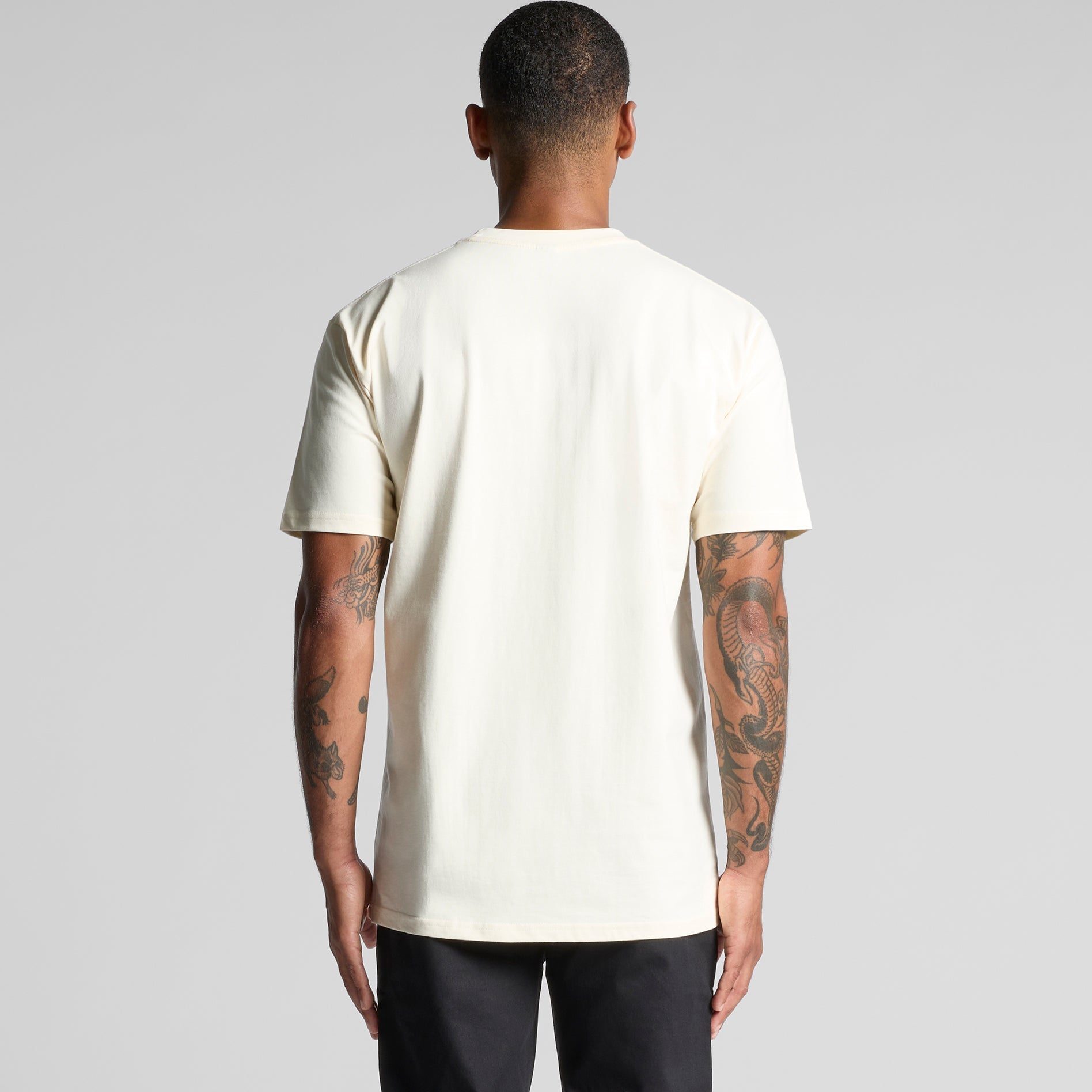 Men's Classic Tee Shirt Set A | Arena Custom Blanks - Arena Prints - Modeled Shot - Back