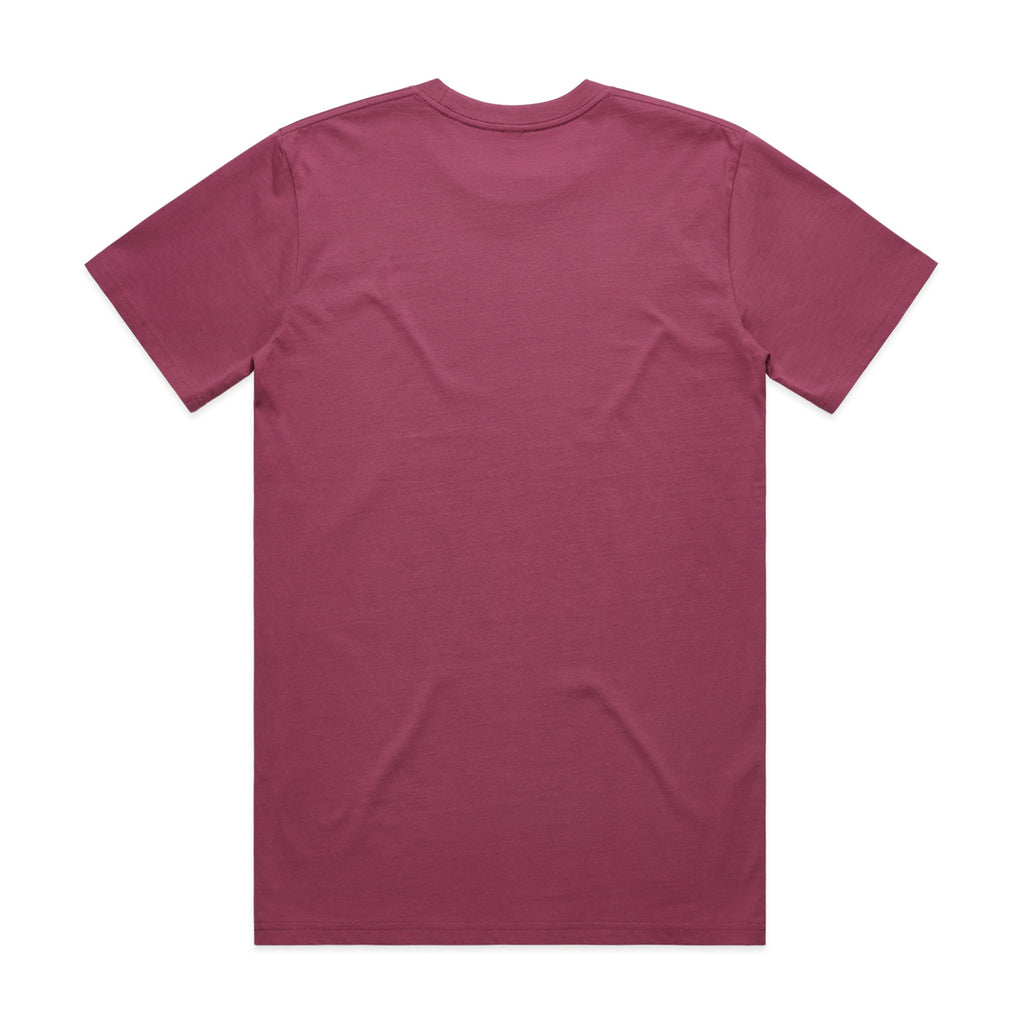 Men's Classic Tee Shirt Set B | Arena Custom Blanks - Arena Prints - Back - Berry - Red