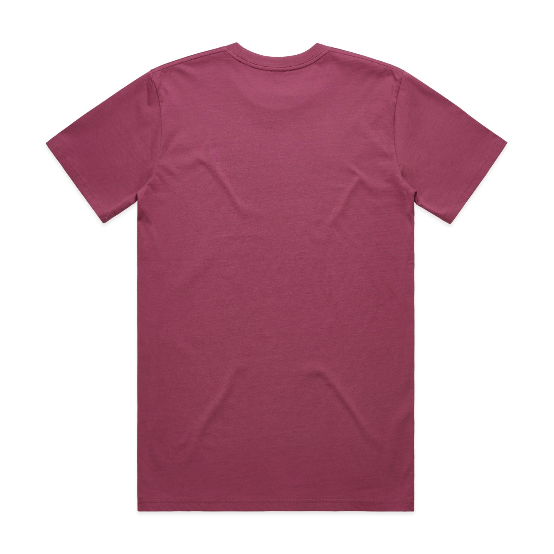 Men's Classic Tee Shirt Set B | Arena Custom Blanks - Arena Prints - Back - Berry - Red