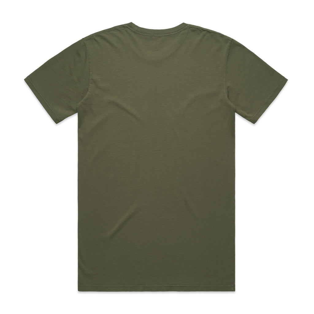 Men's Faded Tee Shirt |Arena Custom Blanks - Arena Prints - Back - Faded Army - Green 