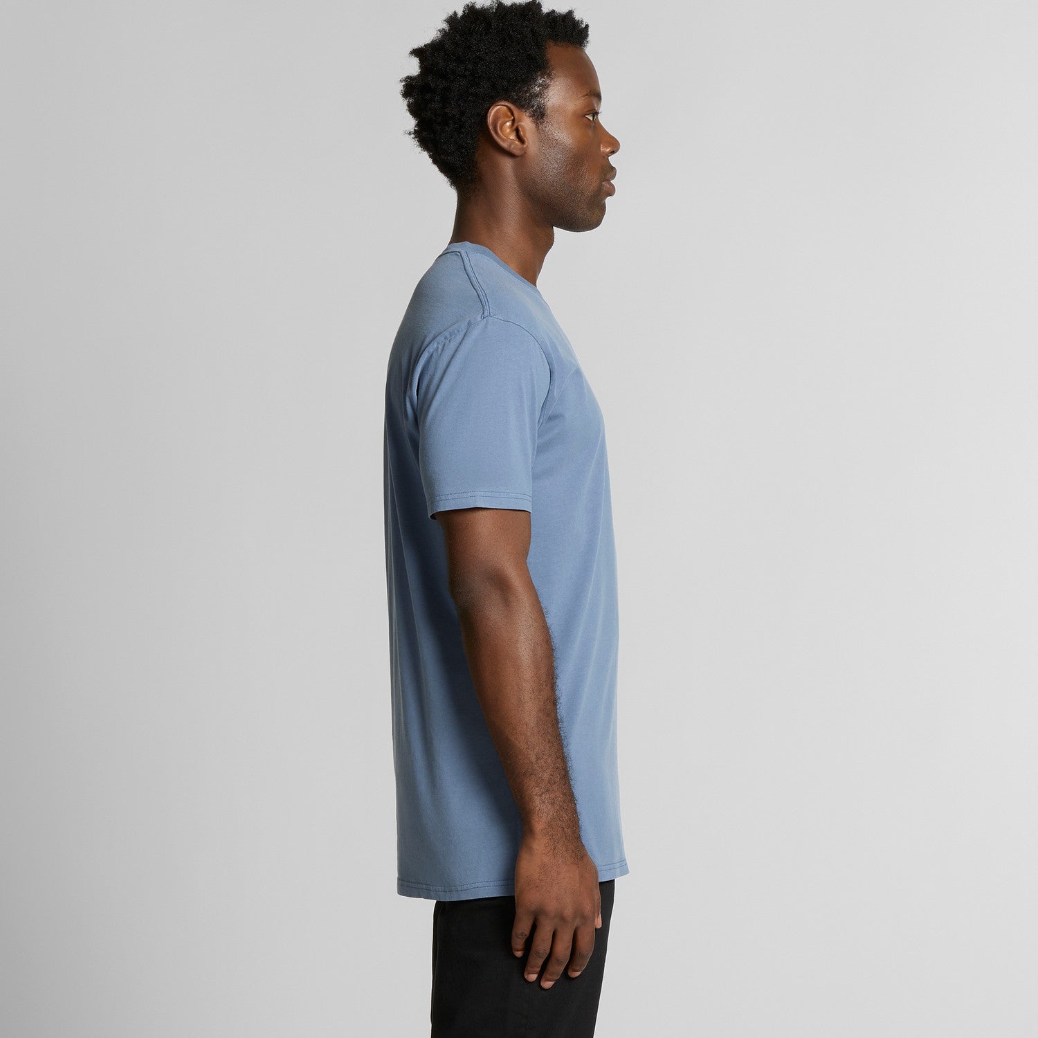 Men's Faded Tee Shirt |Arena Custom Blanks - Arena Prints - Modeled Shot - Side