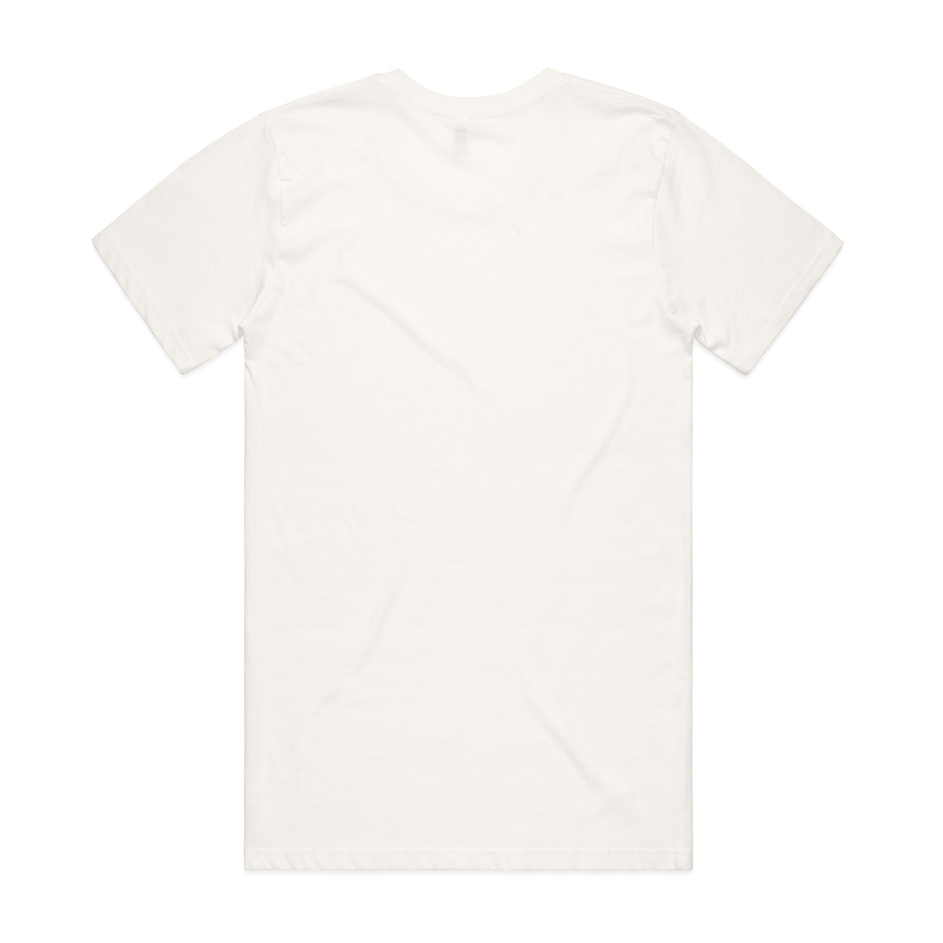 Men's Organic Tee | Arena Custom Blanks - Arena Prints - Back - Natural - White