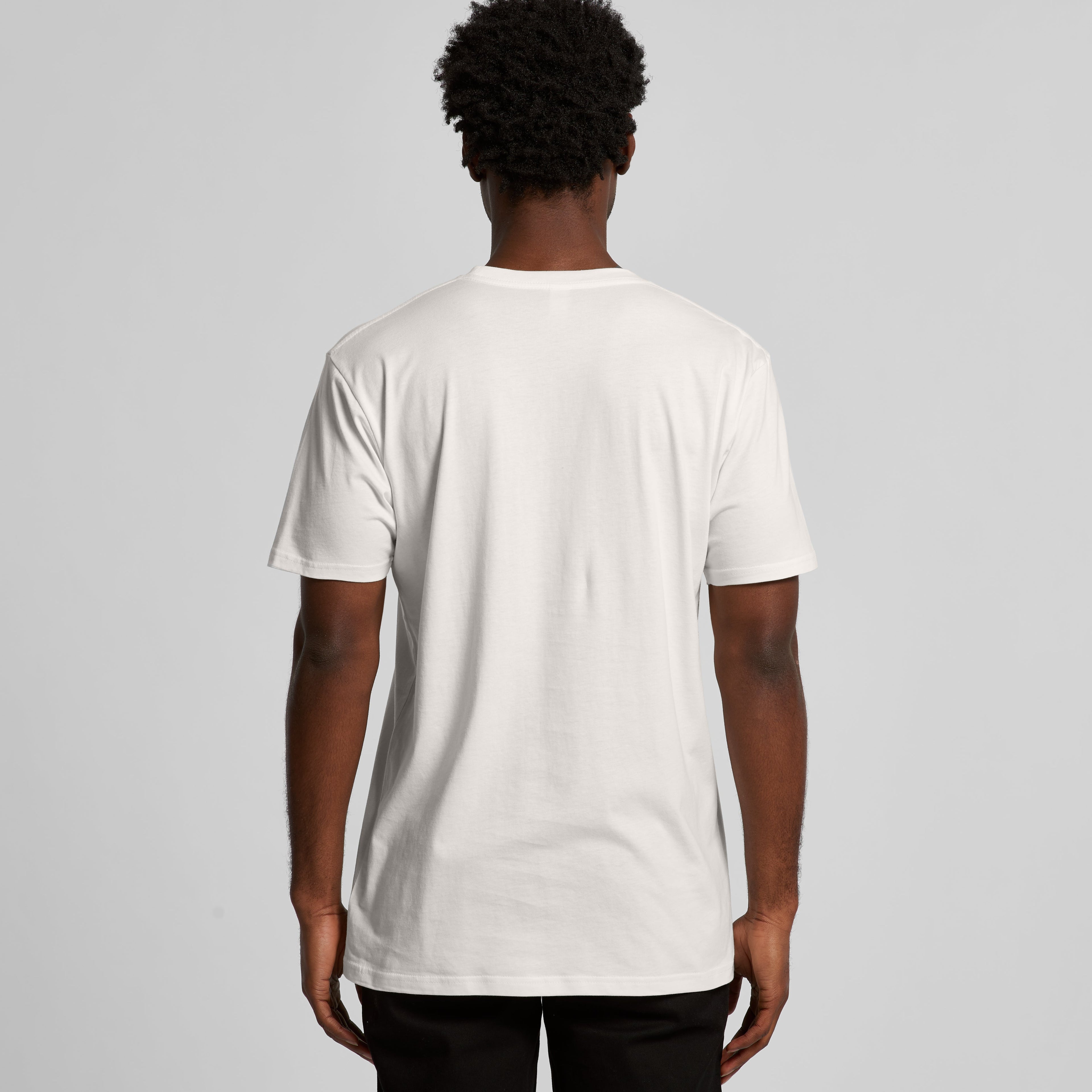Men's Organic Tee | Arena Custom Blanks - Arena Prints - Modeled Shot - Back