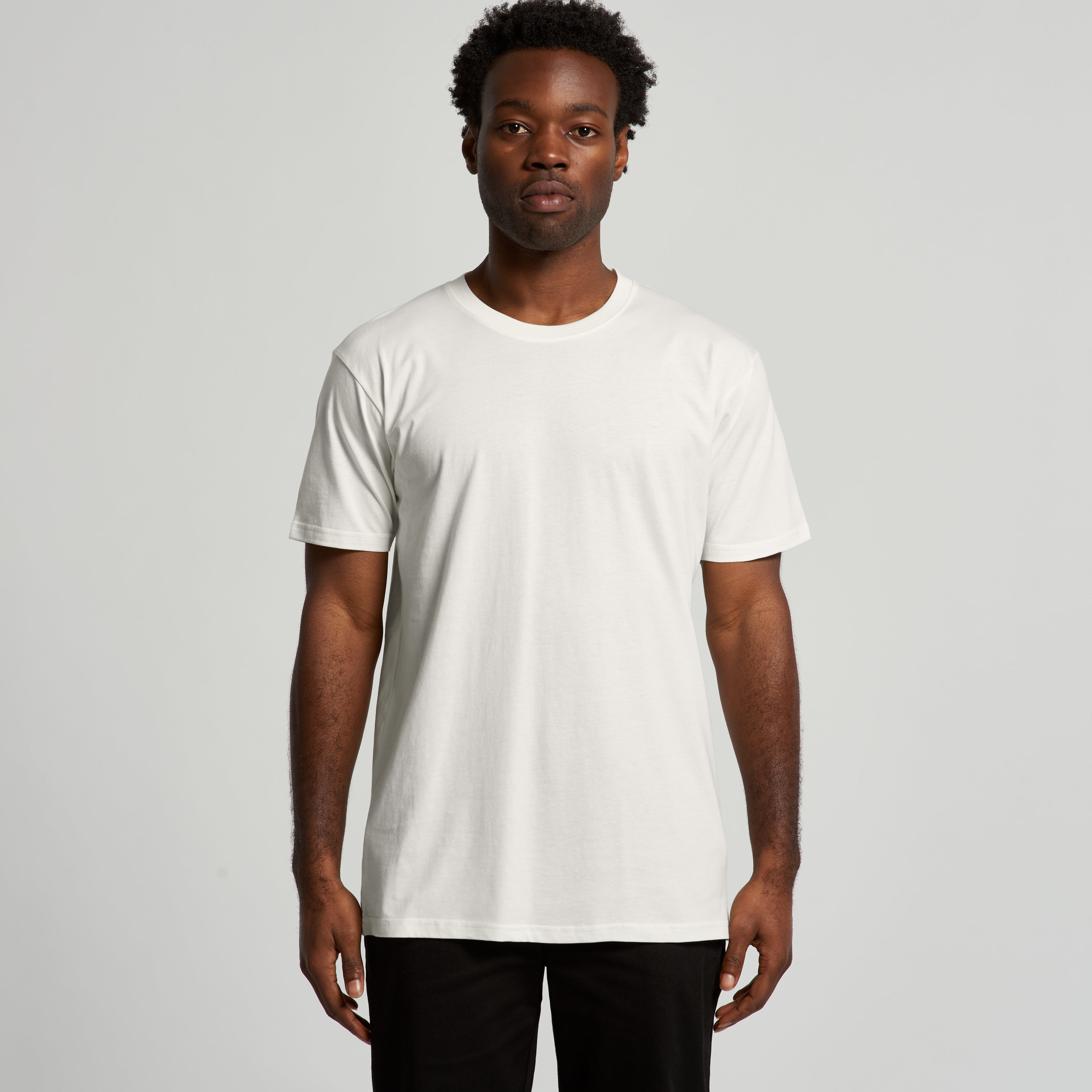 Men's Organic Tee | Arena Custom Blanks - Arena Prints - Modeled Shot - Front