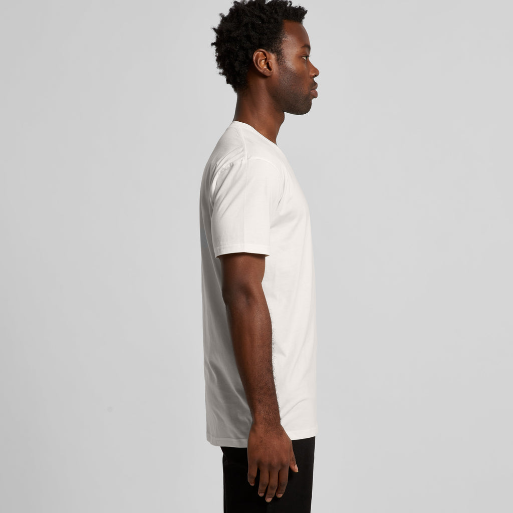 Men's Organic Tee | Arena Custom Blanks - Arena Prints - Modeled Shot - Side