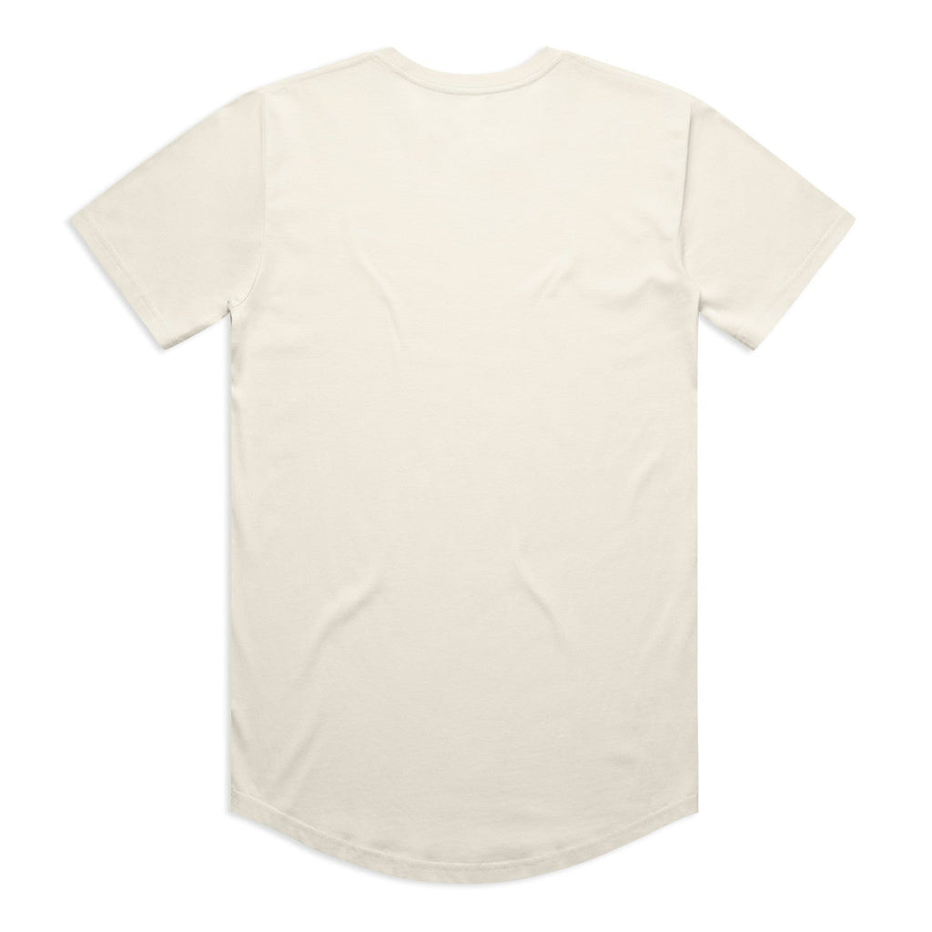 Men's Staple Curve Tee | Arena Custom Blanks - Arena Prints - Back - Ecru - Cream