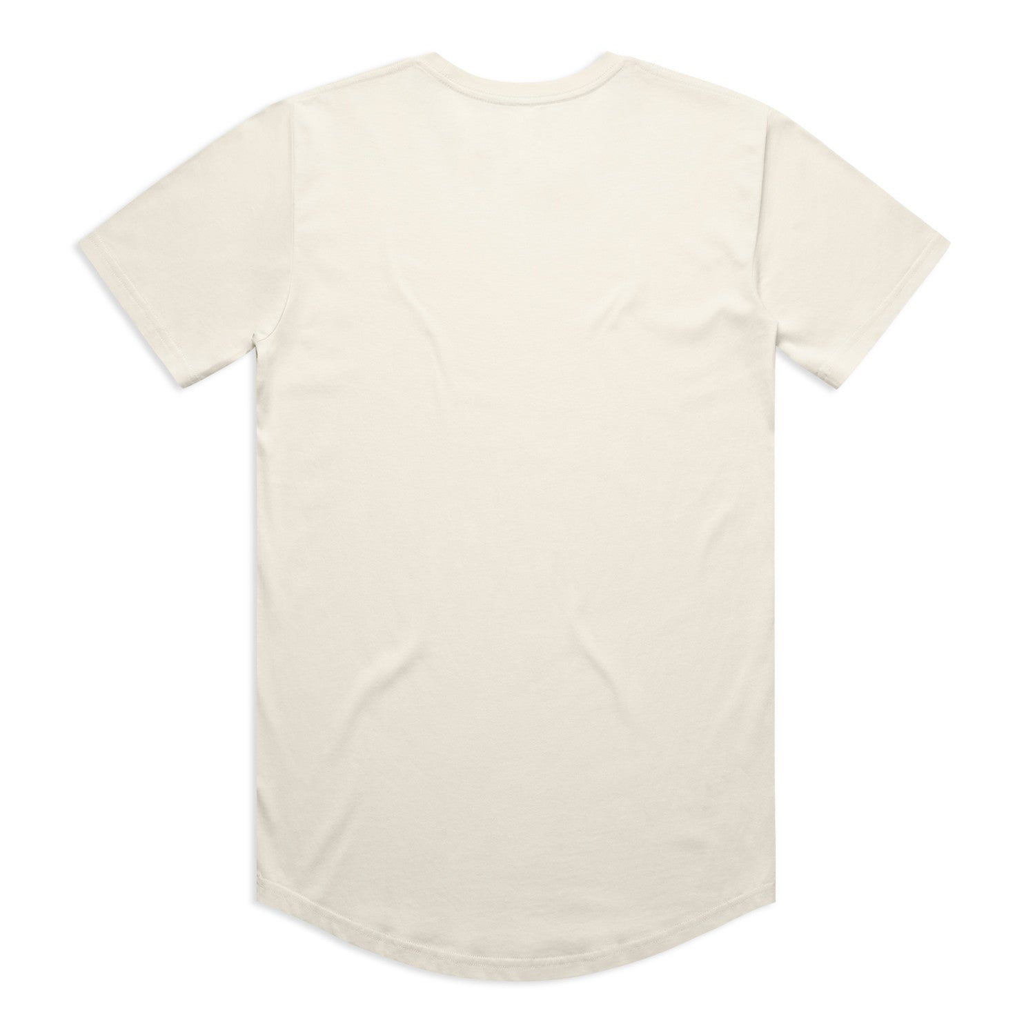 Men's Staple Curve Tee | Arena Custom Blanks - Arena Prints - Back - Ecru - Cream