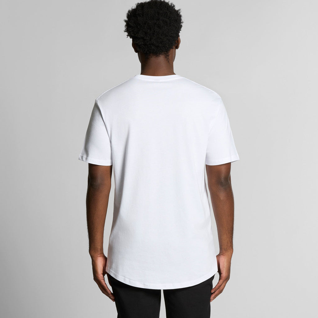 Men's Staple Curve Tee | Arena Custom Blanks - Arena Prints - Modeled Shot - Back