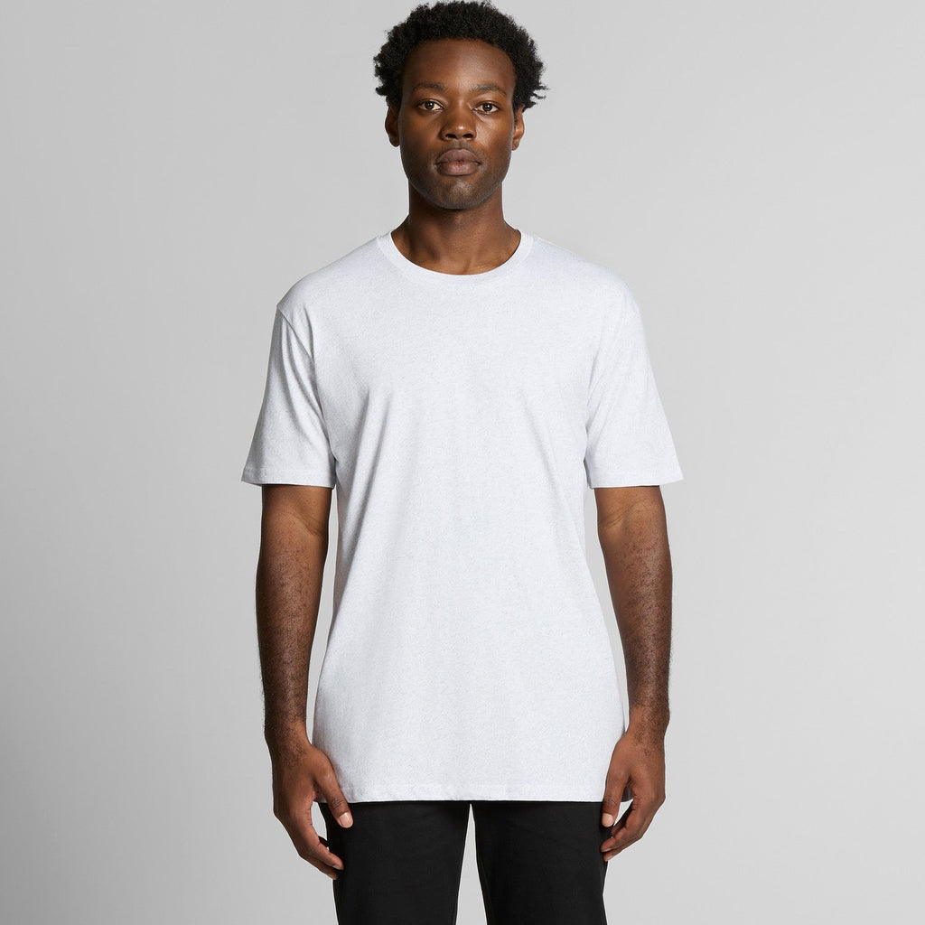 Men's Staple Heather Tee Shirt | Arena Custom Blanks - Arena Prints - Modeled Shot - Front