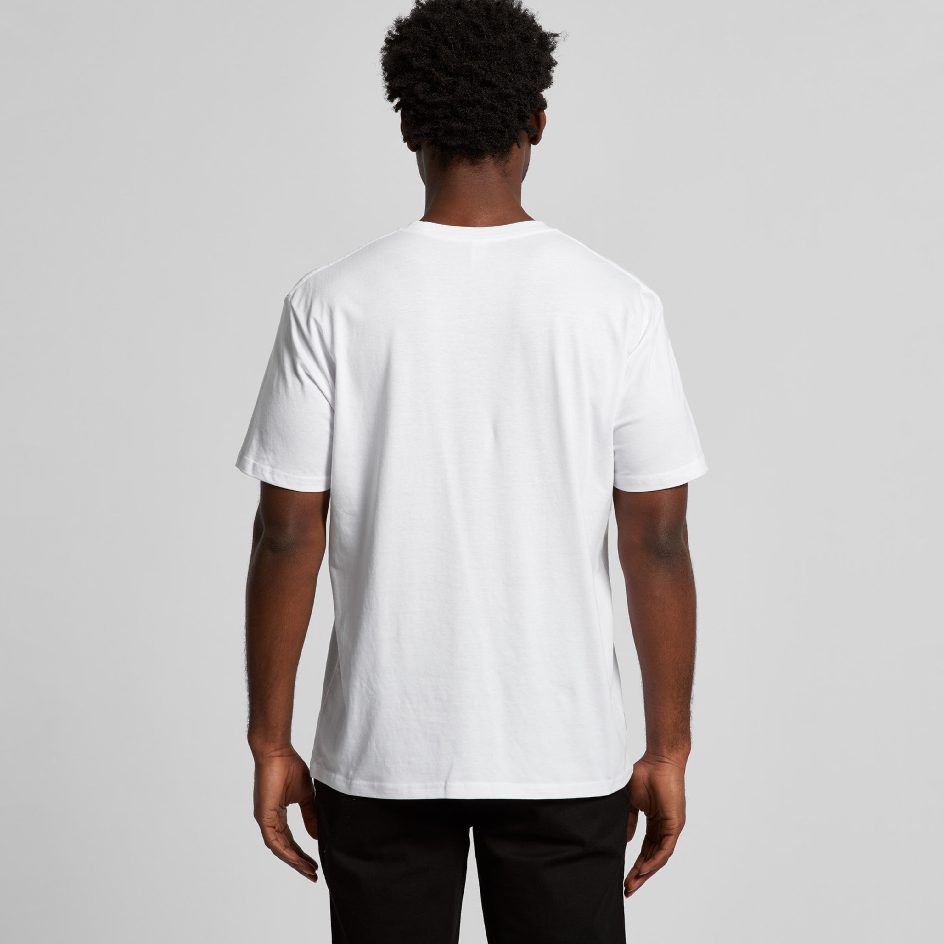 Men's Staple Minus Tee |Arena Custom Blanks - Arena Prints - Modeled Shot - Back