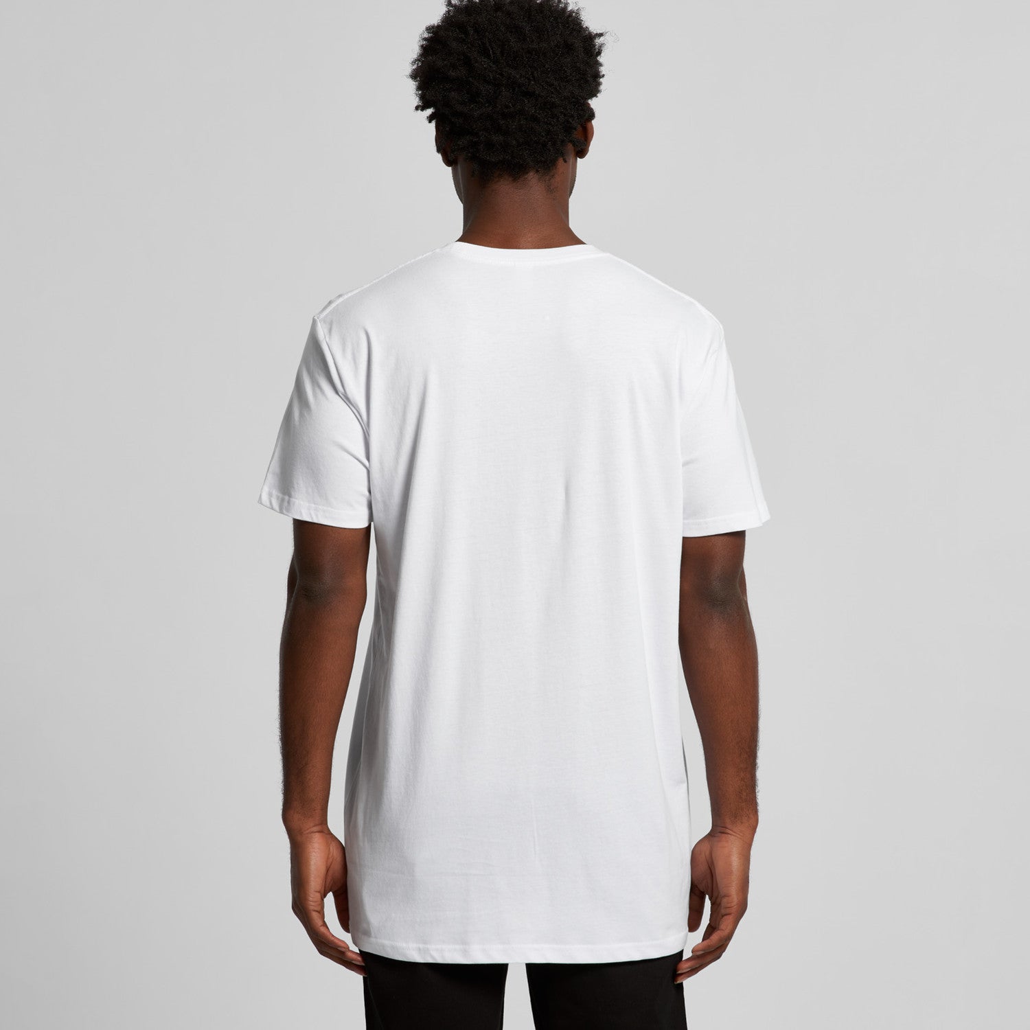 Men's Staple Plus Tee Shirt |  Arena Custom Blanks - Arena Prints - Modeled Shot - Back