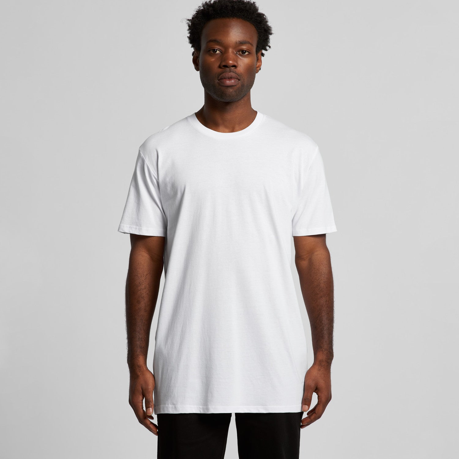 Men's Staple Plus Tee Shirt |  Arena Custom Blanks - Arena Prints - Modeled Shot - Front