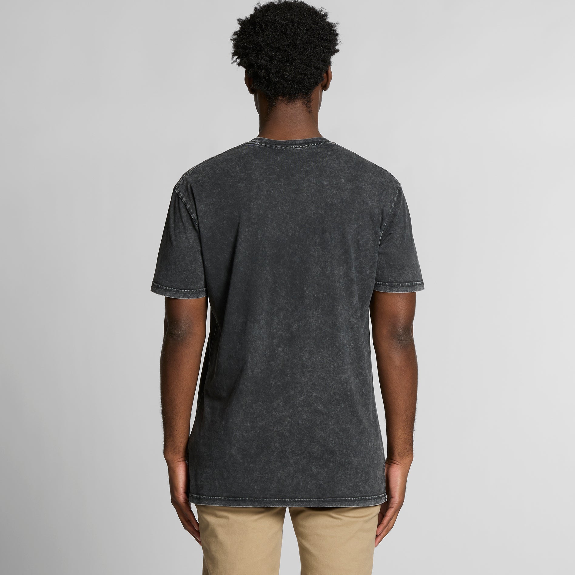 Men's Staple Stone Wash Tee | Arena Custom Blanks - Arena Prints - Modeled Shot - Back