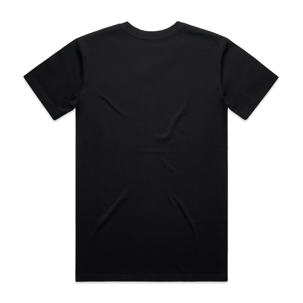 Men's Staple V Neck Tee Shirt | Arena Custom Blanks - Arena Prints - Back - Black