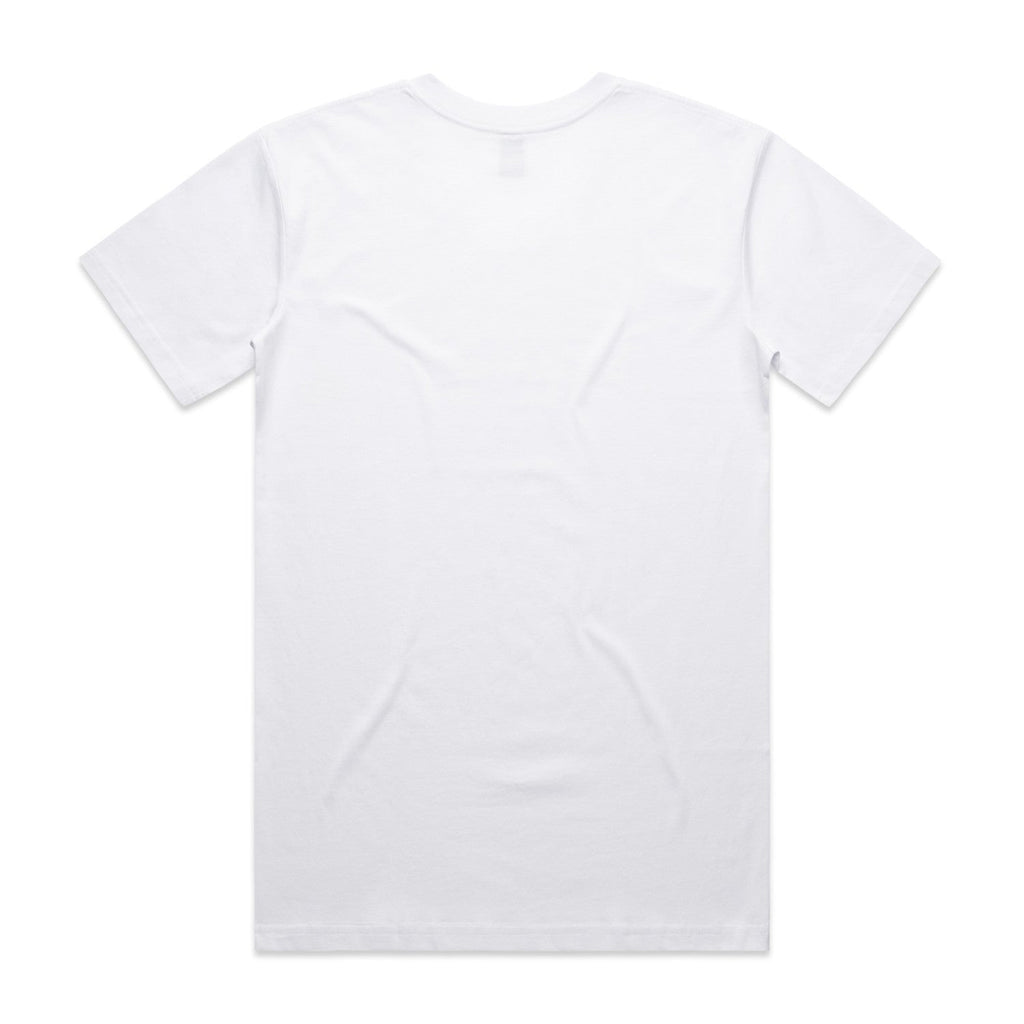 Men's Staple V Neck Tee Shirt | Arena Custom Blanks - Arena Prints - Back - White