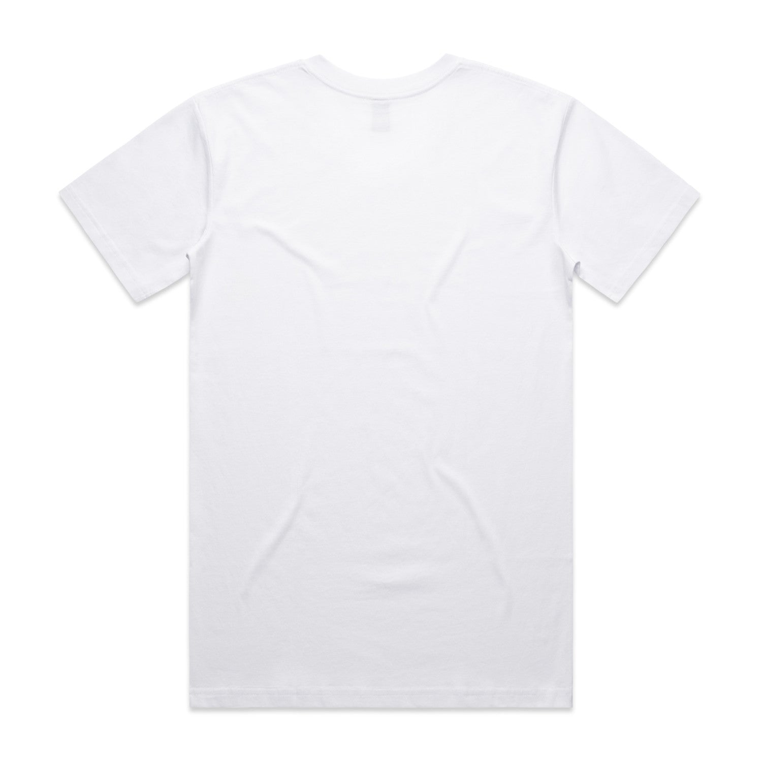 Men's Staple V Neck Tee Shirt | Arena Custom Blanks - Arena Prints - Back - White