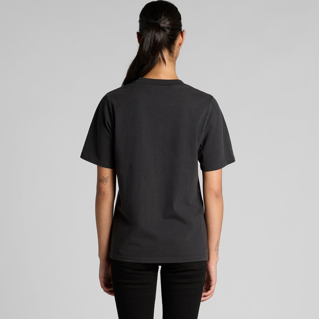 Women’s Heavy Faded Tee | Arena Custom Blanks - Arena Prints - Modeled Shot - Back
