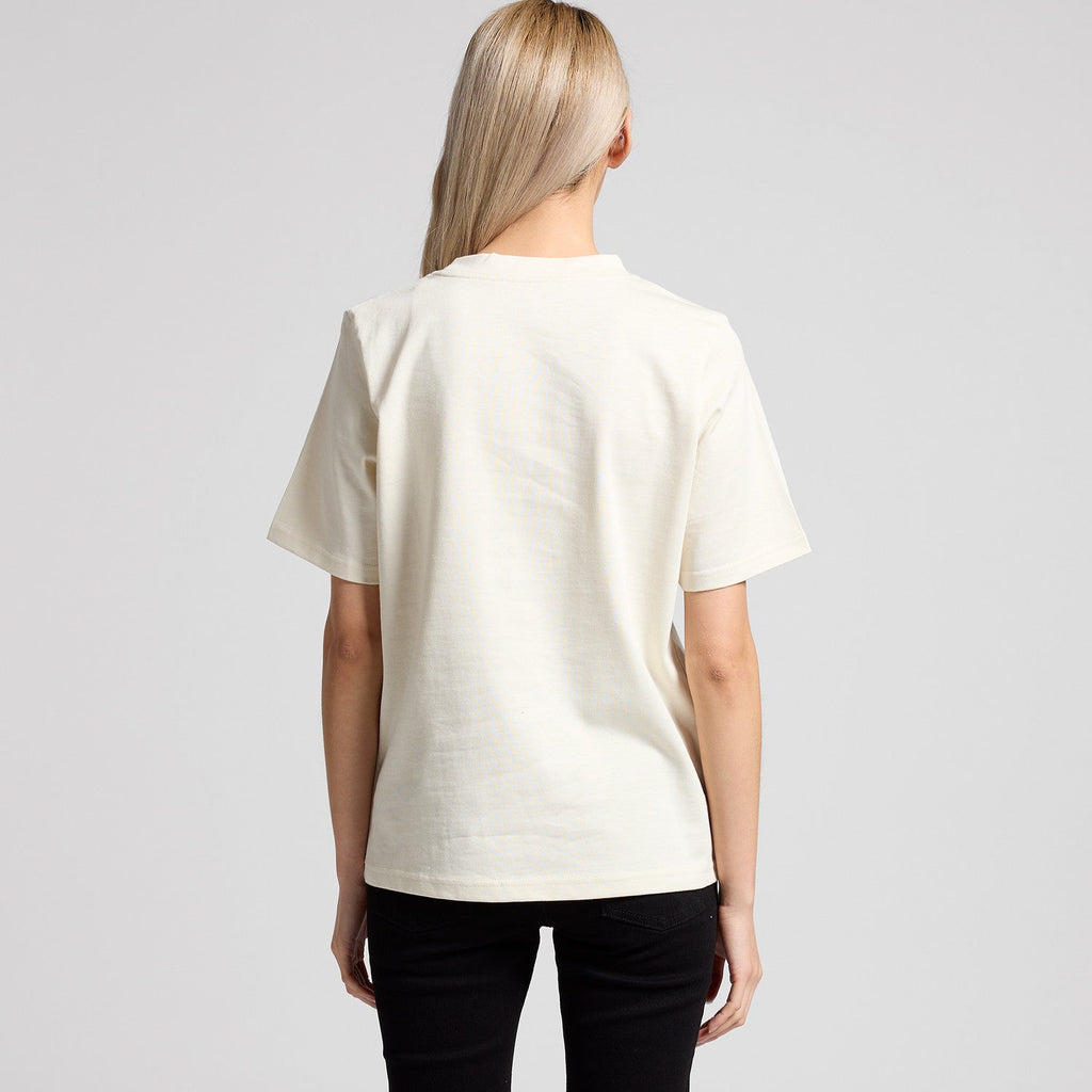 Women's Heavy Tee Shirt | Arena Custom Blanks - Arena Prints - Modeled Shot - Back