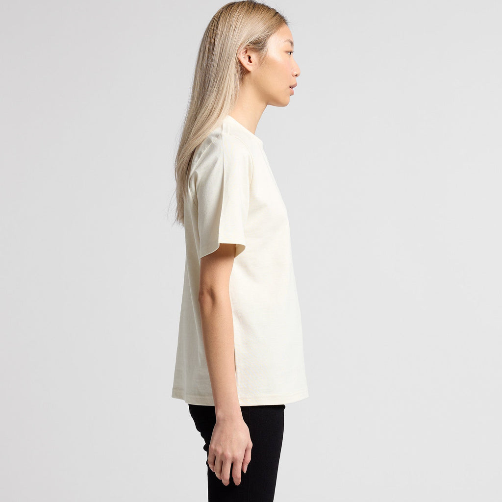 Women's Heavy Tee Shirt | Arena Custom Blanks - Arena Prints - Modeled Shot - Side