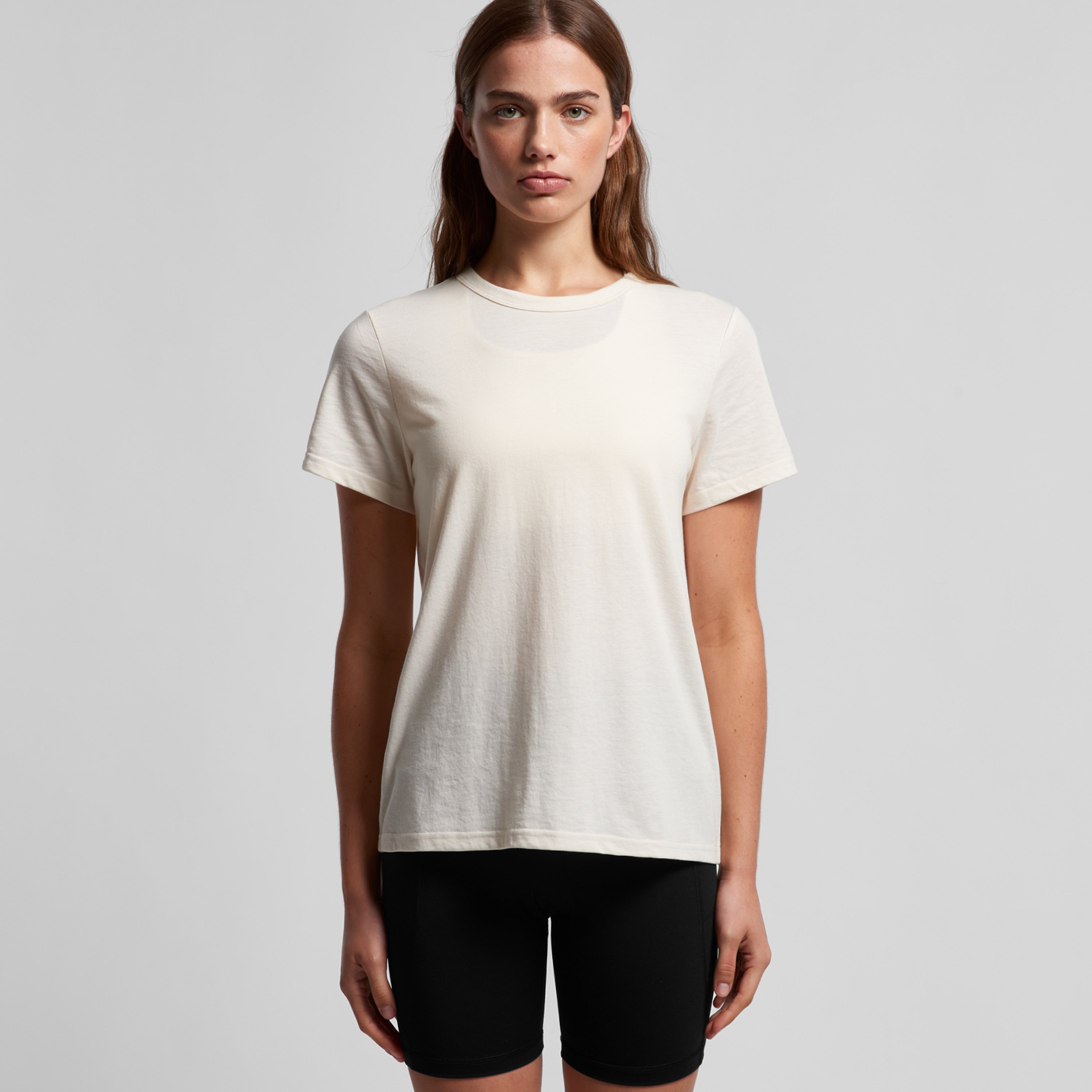 Women's Maple Active Blended Tee | Arena Custom Blank - Arena Prints - Modeled Shot - Front