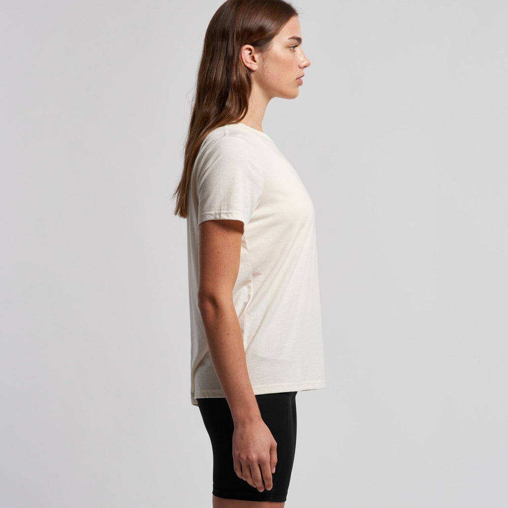 Women's Maple Active Blended Tee | Arena Custom Blank - Arena Prints - Modeled Shot - Side