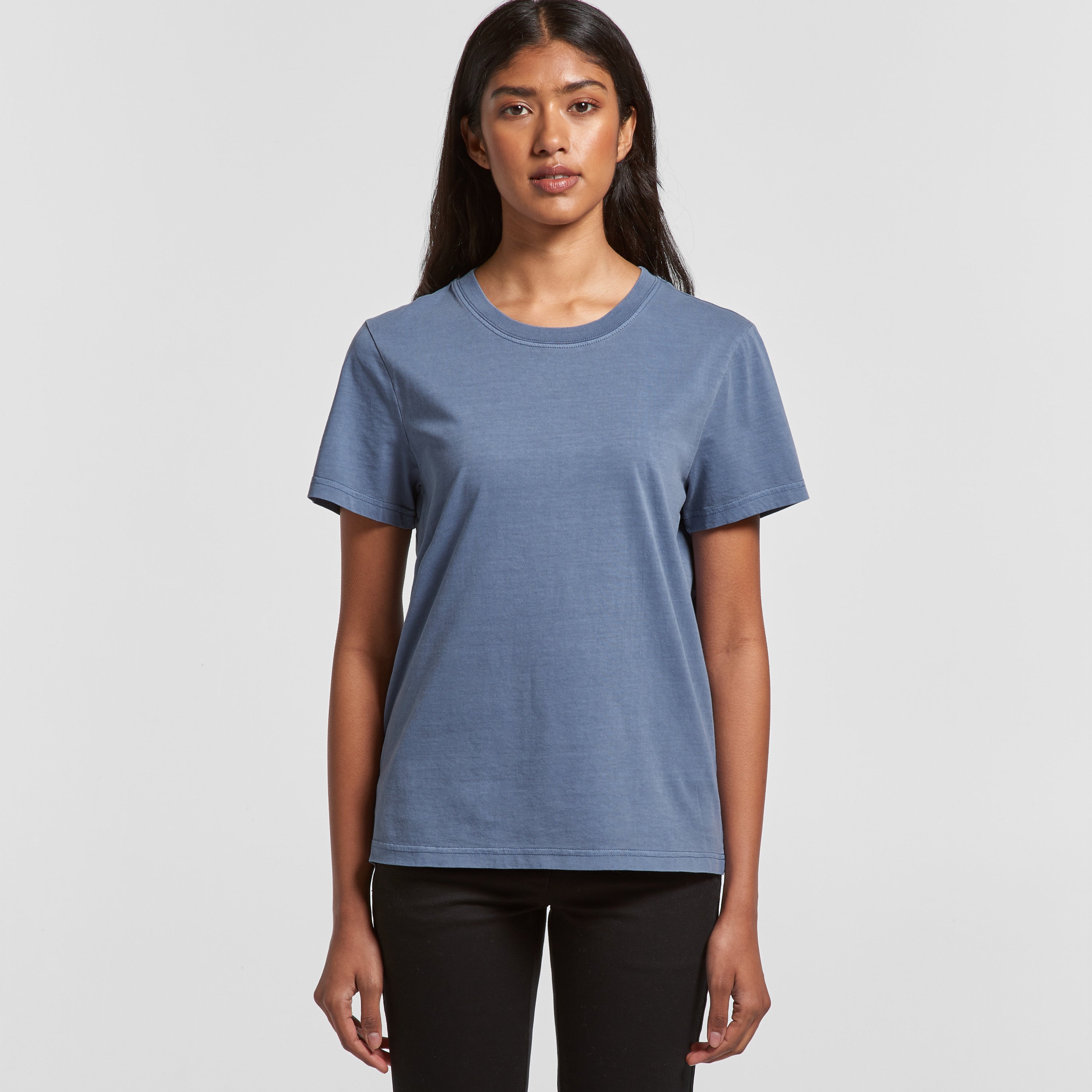 Women's Maple Faded Tee | Arena Custom Blanks - Arena Prints - Modeled Shot - Front