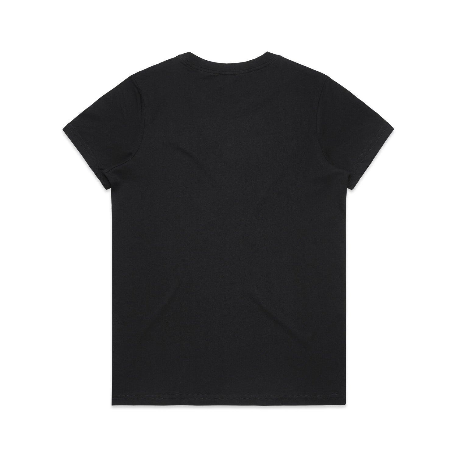Women's Maple Organic Tee Shirt |Arena Custom Blanks - Arena Prints - Back - Black