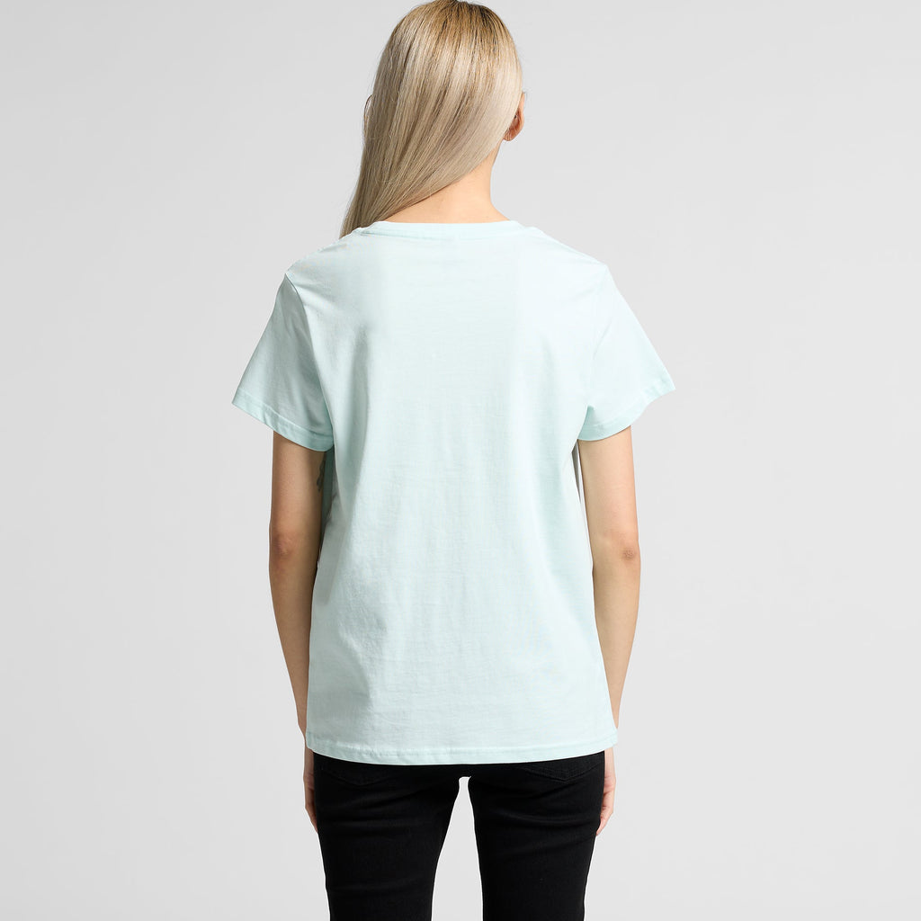 Women's Maple Tee Shirt | Arena Custom Blanks - Arena Prints - Modeled Shot - Back