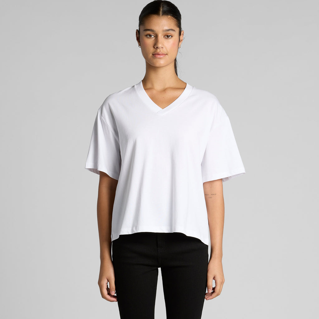 Women's Martina V Neck Tee | Arena Custom Blanks - Arena Prints - Modeled Shot - Front
