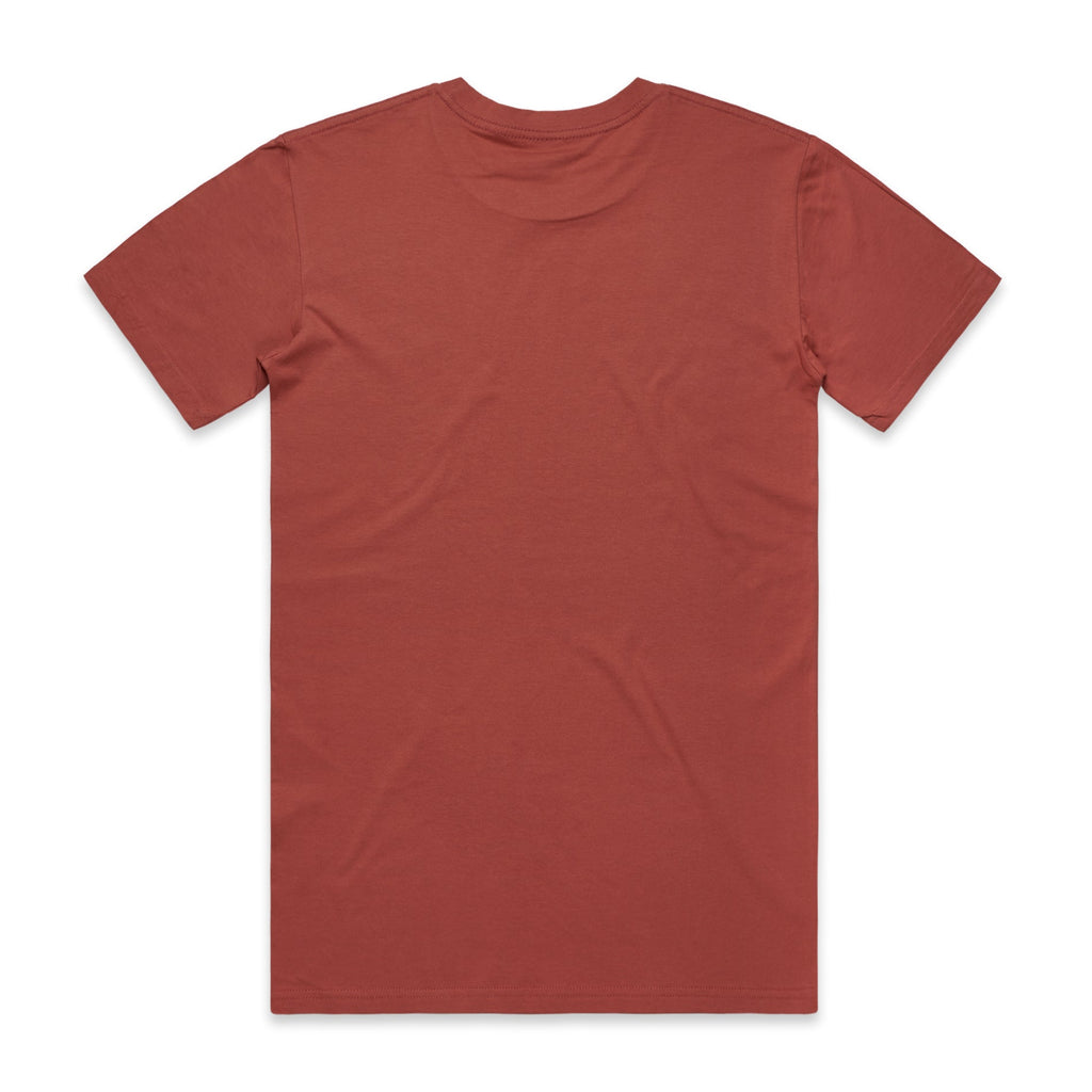 Men's Staple Tee | Arena Custom Blanks - Arena Prints - Back - Coral - Orange