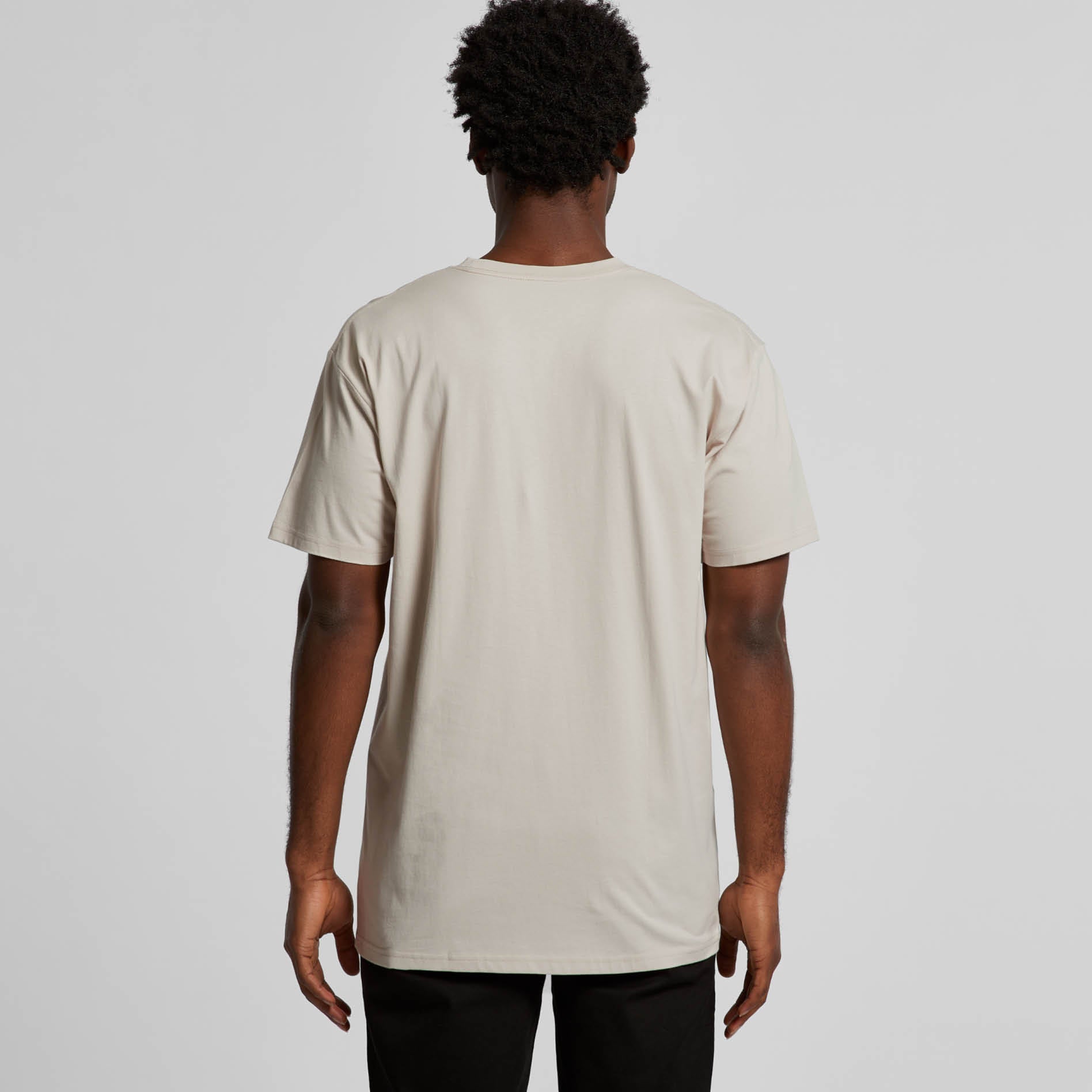 Men's Staple Tee | Arena Custom Blanks - Arena Prints - Modeled Shot - Back