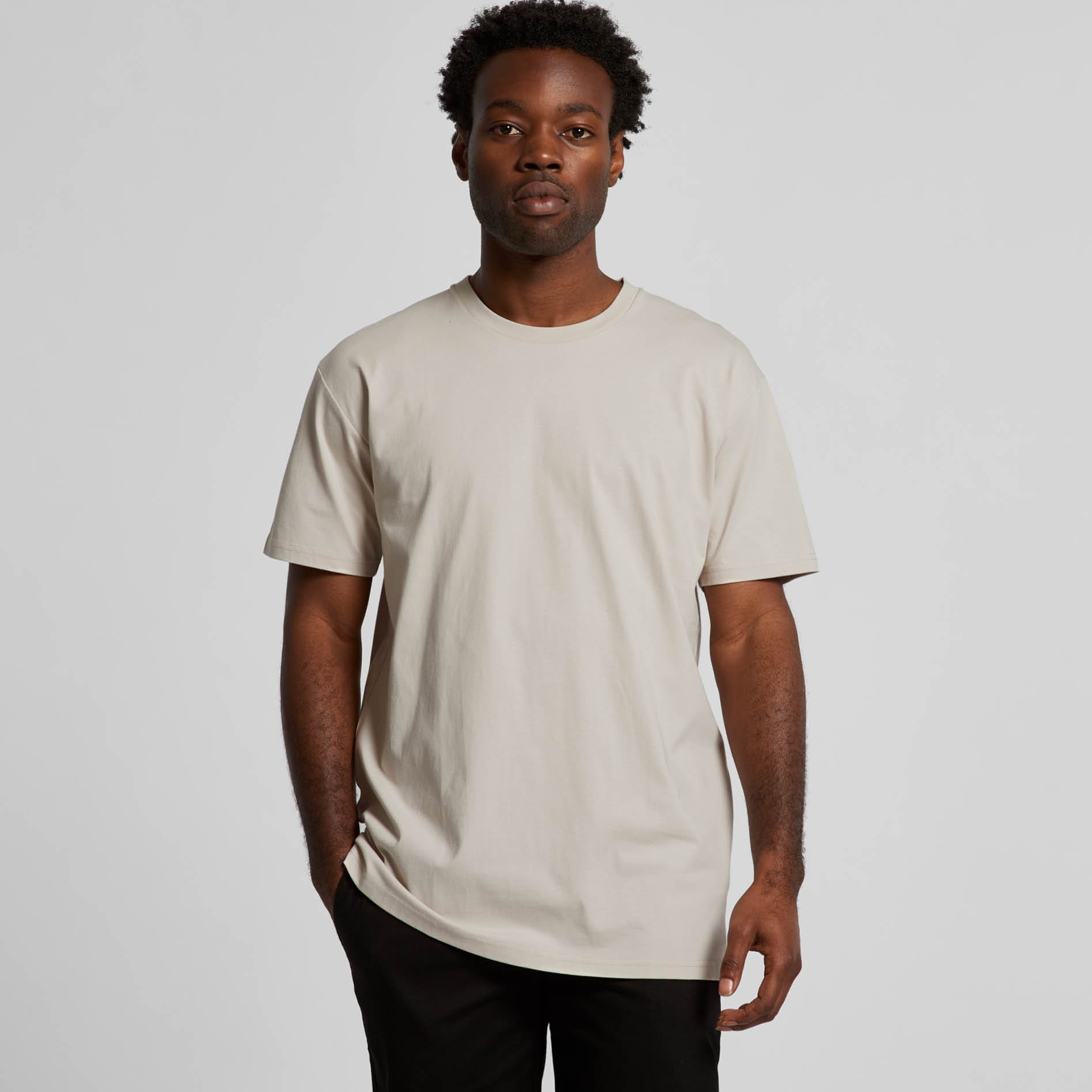 Men's Staple Tee | Arena Custom Blanks - Arena Prints - Modeled Shot - Cover